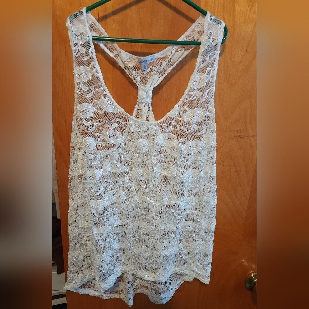 Lace tank top
